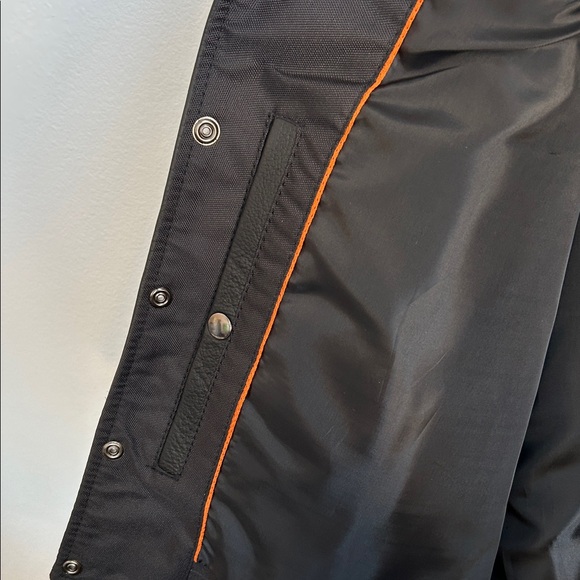 Men's Black Leather Vest with Side Laces - Picture 7 of 7